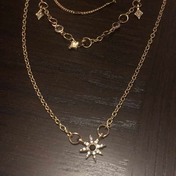 Boho necklace crystal star multi jewelry - Picture 2 of 7